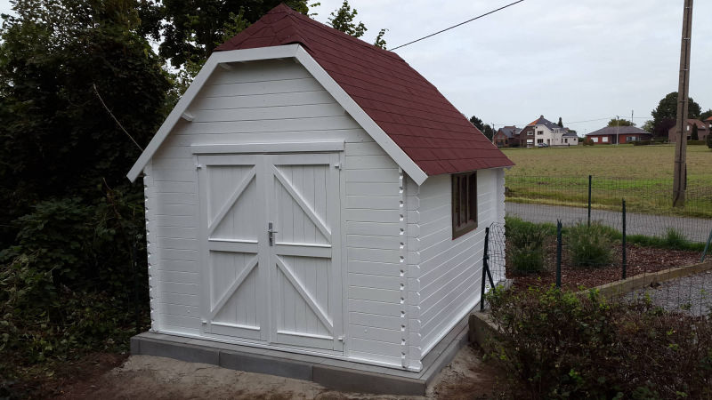 Tuinhuisje na de werken