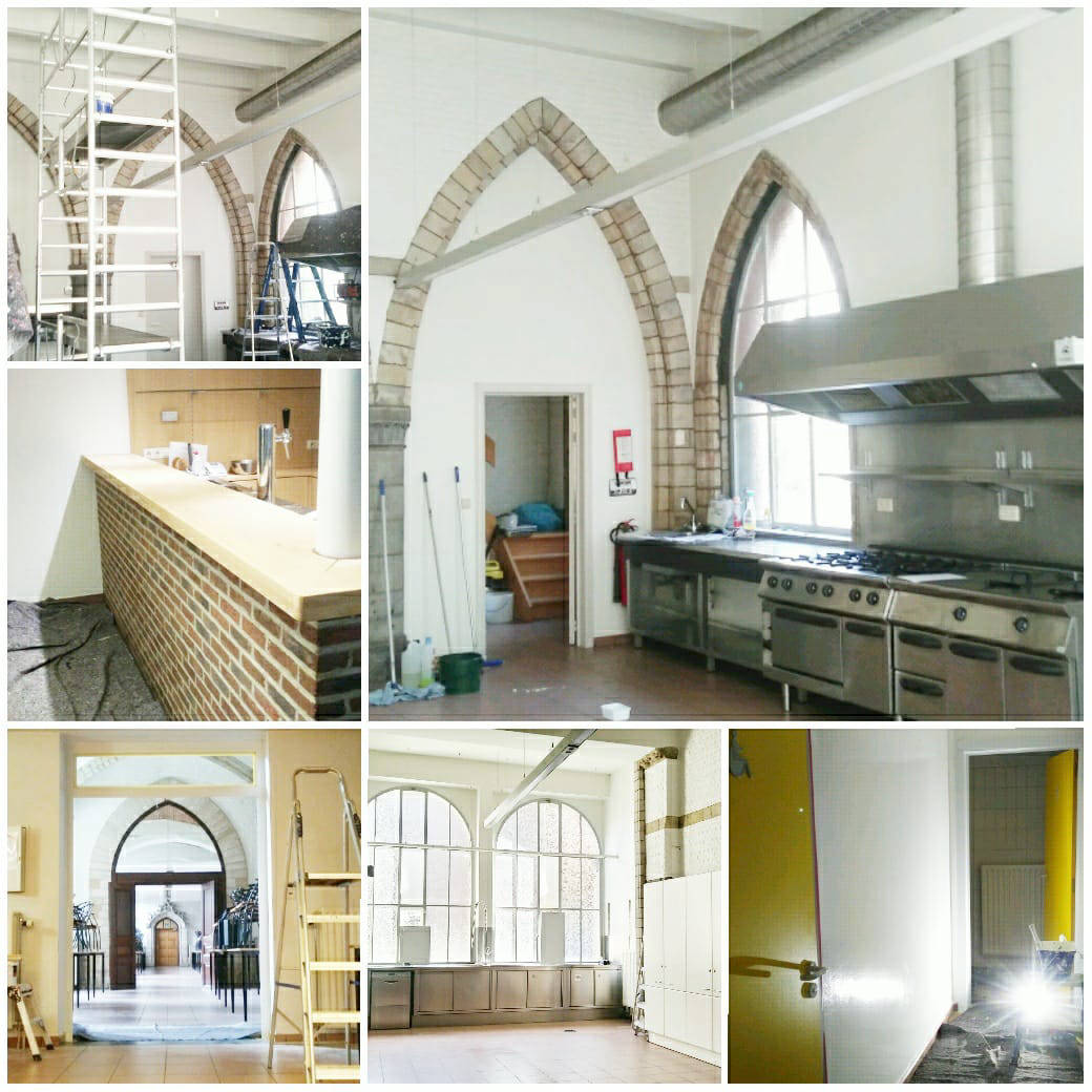 Schilderwerk beschermd gebouw Leuven